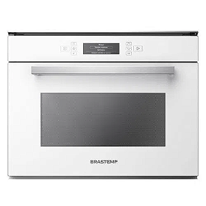 Micro-ondas Brastemp Vitreous de embutir 40 Litros Branco com grill (GMT40AB)