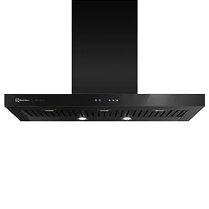 Coifa de Parede Electrolux 90cm Preta Pro Series com Painel Touch e Filtro Baffle (90CTV)
