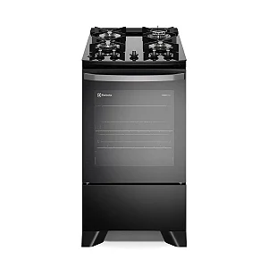 Fogão 4 bocas Electrolux Preto Efficient Mesa de Vidro (FE4GP) - PerfectCook e Tripla Chama (FE4GP)