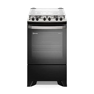 Fogão 4 bocas Electrolux Preto Experience com Mesa Inox, Timer e Tripla Chama (FE4TP)