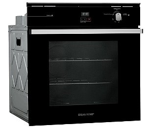 Forno de Embutir a Gás Brastemp 78 Litros Preto com Grill e Timer Touch - BOA84AE