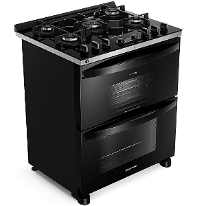 Fogão Duplo Forno Brastemp com Tecnologia Air Fryer Pro - BFD5LAE