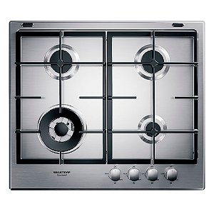 Cooktop 4 Bocas Brastemp Gourmand Inox com Duplachama e Trempe com Ferro Fundido - BDK60DR