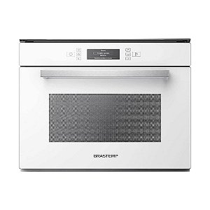 Micro-ondas Brastemp Vitreous de embutir 40 Litros Branco com grill - GMT40AB