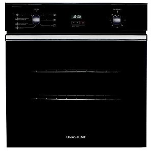 Forno de Embutir Elétrico Brastemp 84 Litros Preto com Convecção e Timer Touch - BOC84AE