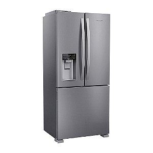 Geladeira Brastemp Frost Free French Door 544 Litros Inox Água e Gelo na Porta - BRH85MK