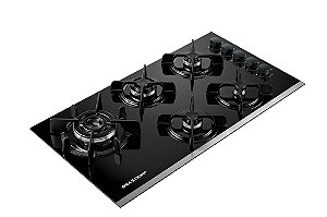 Cooktop 5 Bocas Brastemp Eclipse Collection com Quadrichama - BDD86AP