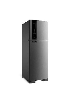 Geladeira Brastemp Frost Free Duplex 375 litros cor Inox com Espaço Adapt - BRM45JK