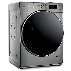 Lava e Seca Brastemp 10,1Kg/6Kg Prata Água Quente com Ciclo Tira Manchas Pro e Ciclo 1h Pronto para Vestir - BNQ10AS