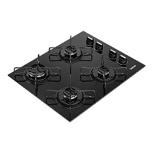 Cooktop 4 Bocas a Gás Consul com Grades Estáveis e Mesa de Vidro - CD060BE