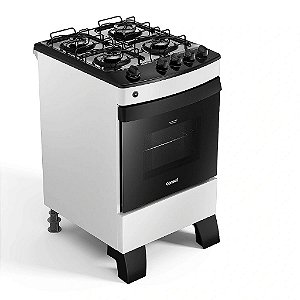 Fogão Consul 4 Bocas Branco com Mesa Esmaltada - CFO4ZAB