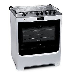 Fogão Consul 5 Bocas Branco com Dupla Chama e Timer Digital - CFS5QAB
