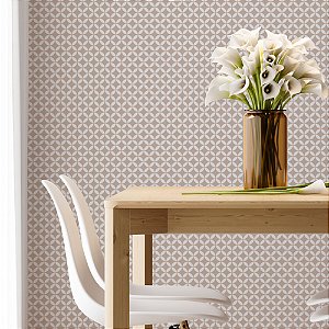 Papel de Parede Adesivo Vinil Mosaico Losango Nude Cozinha Lavabo Quarto