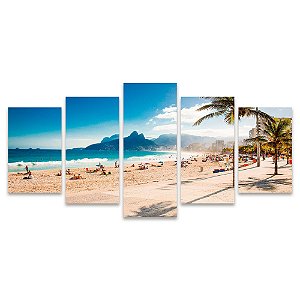 Kit Quadros Mosaico Ipanema Quarto Rio Sala Janeiro