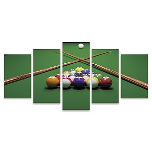 Kit Quadros Mosaico Pool Snooker Bilhar Sinuca Ball