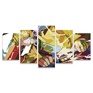Kit Quadros Mosaico Demon Teen Kimetsu Anime Quarto Slayer