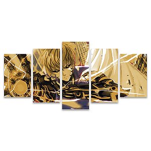 Kit Quadros Mosaico Teen Decor One Man Genos Anime