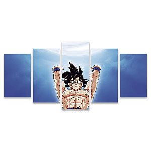 Kit Quadros Mosaico Anime Quarto Teen Dama Dbz Genki Goku