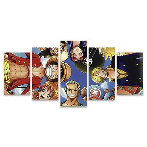 Kit Quadros Mosaico Anime Sala Personagens One Piece