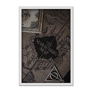 Quadro Decorativo Mapa Do Maroto Hp