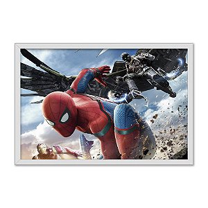 Quadro Decorativo Homem Aranha E Abutre