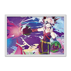Quadro Decorativo Bakugo Quarto Colorido