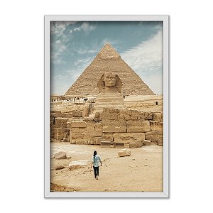 Quadro Decorativo Monumento Esfinge Pirâmide De Gizé