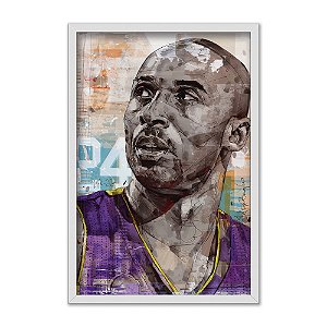 Quadro Decorativo Efeito Pintura Do Jogador Kobe Bryant