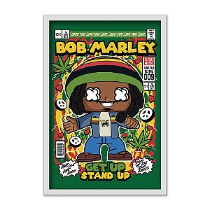 Quadro Decorativo Reggae Marley Chibi