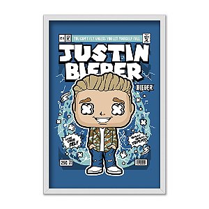 Quadro Decorativo Cantor Pop Justin Bieber