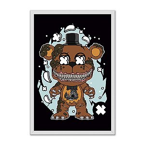 Quadro Decorativo Jogo Five Nights Nights At freddy Urso Chibi