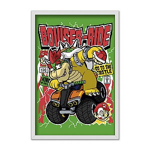 Quadro Decorativo Jogo Mario Kart Personagem Bowser