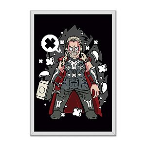 Quadro Decorativo Herói Thor Martelo Trovão