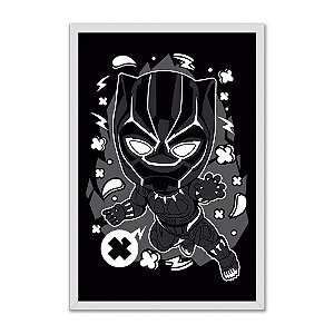 Quadro Decorativo Herói Pantera Negra