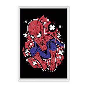 Quadro Decorativo Homem Aranha Fundo Preto