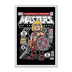 Quadro Decorativo Desenho He-Man Chibi Vintage