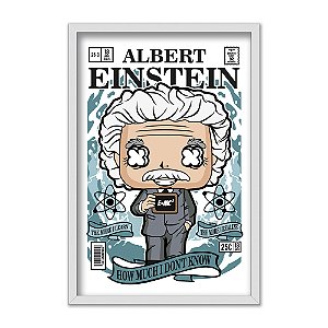 Quadro Decorativo Físico Albert Einstein Chibi