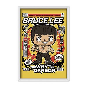 Quadro Decorativo Filme Lutador Bruce Lee Dragon