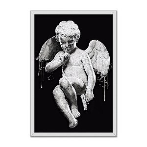 Quadro Decorativo Anjo Grego Sombrio