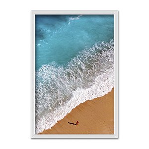Quadro Decorativo Paisagem Praia Mar Azul Areia