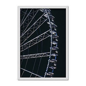 Quadro Decorativo Roda Gigante A Noite