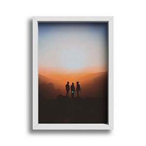 Quadro Decorativo Paisagem Horizonte Pôr do Sol Força Feminina Sororidade