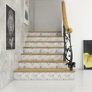 Papel de parede Autoadesivo Cozinha Floral Tons Bege