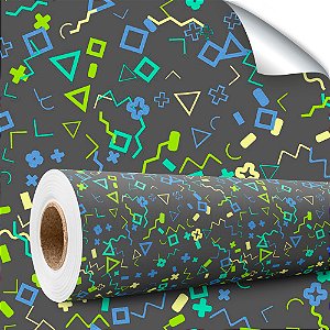 Papel de parede Autoadesivo Infantil Formas Geométricas Aleatórias