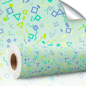 Papel de parede Autoadesivo Infantil Formas Geométricas Aleatorias