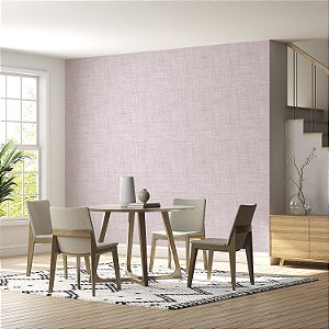 Papel de parede Autoadesivo Quarto Rosa Linho