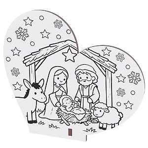 Lembrancinha Coração Nascimento de Jesus