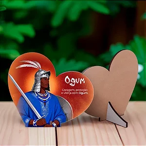 Lembrancinha Personalizada Orixá Ogun Coragem, Proteção e Vitoria - MDF Kit 45 Unidades