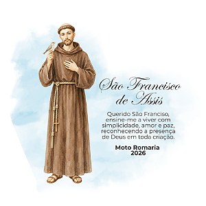 Lembrancinha Católica Coração São Francisco de Assis MDF Recordação Especial - Kit de 30 unidades