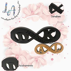 Inicial com Infinito em mdf
